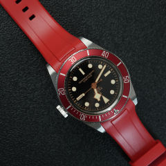 维瑞亚橡胶表带适用于帝舵2024年新款碧湾41mm M7941A1A0RU