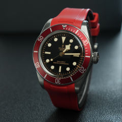 维瑞亚橡胶表带适用于帝舵2024年新款碧湾41mm M7941A1A0RU