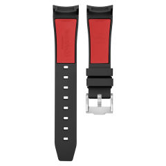 维瑞亚橡胶表带适用于劳力士潜航者 41mm 126610.126613.124060 针扣款