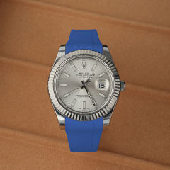 维瑞亚橡胶表带适用于老款日志41mm 116334.116300.116333.116331