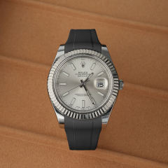 维瑞亚橡胶表带适用于老款日志41mm 116334.116300.116333.116331