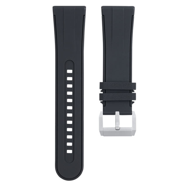 Vagenari维瑞亚双色平头通用橡胶表带23mm