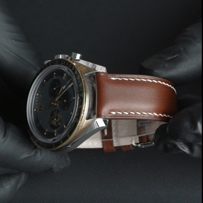 维瑞亚平头通用款头层皮真皮表带表耳宽度18mm-23mm （机器缝线）