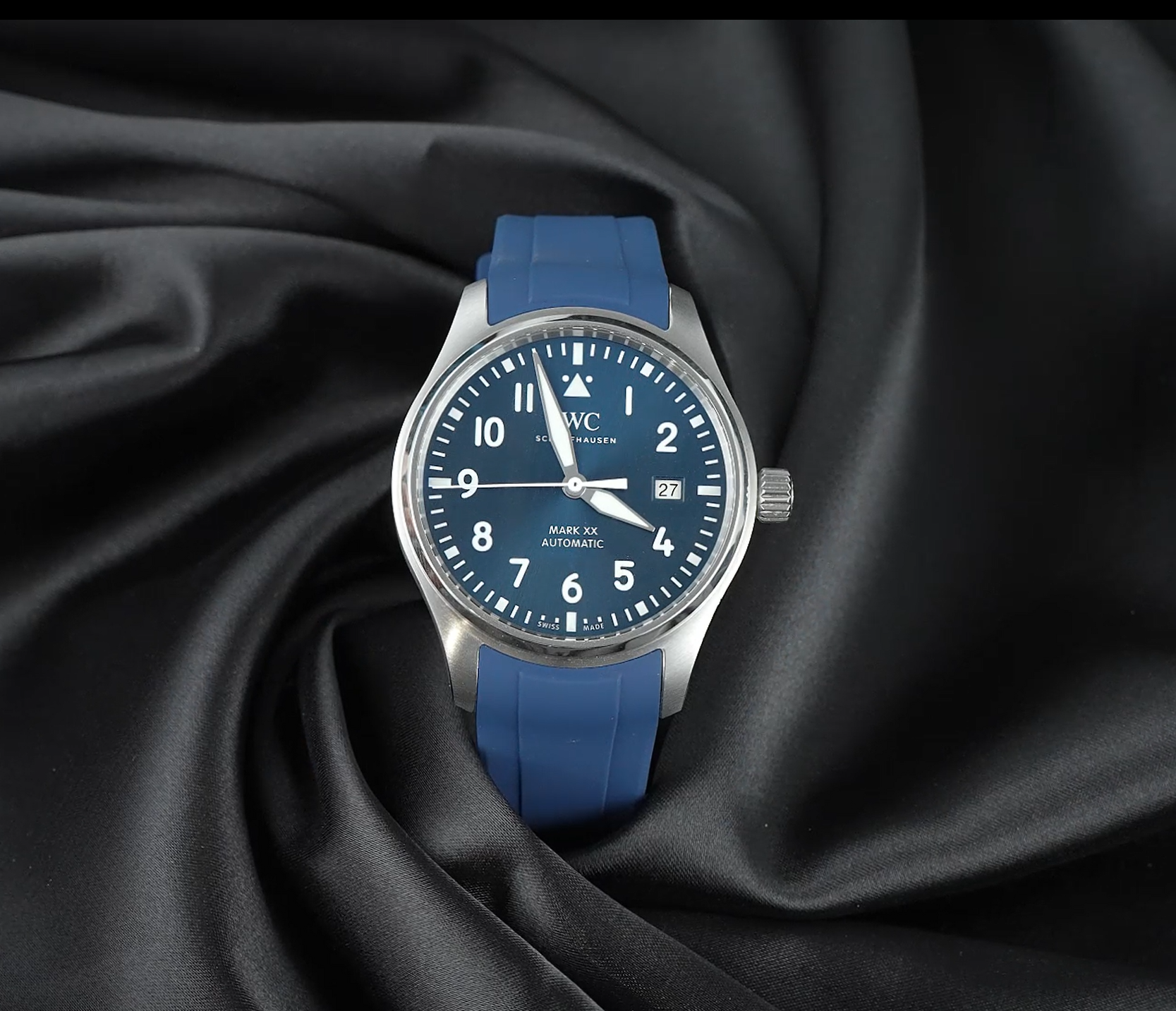 维瑞亚橡胶表带适用于IWC万国马克二十