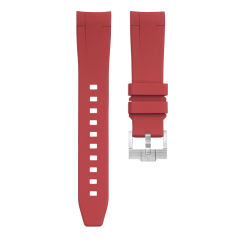 (弧形接口)维瑞亚橡胶表带适用于劳力士游艇名仕37mm 268622 针扣款