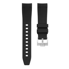 (弧形接口)维瑞亚橡胶表带适用于劳力士游艇名仕37mm 268622 针扣款