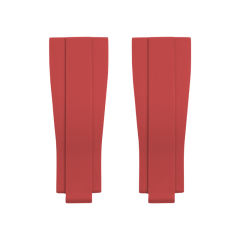 【无减震条】维瑞亚橡胶表带适用于劳力士GMT 126*** 含金属头粒和无减震胶带（无法匹配五珠链带表扣）