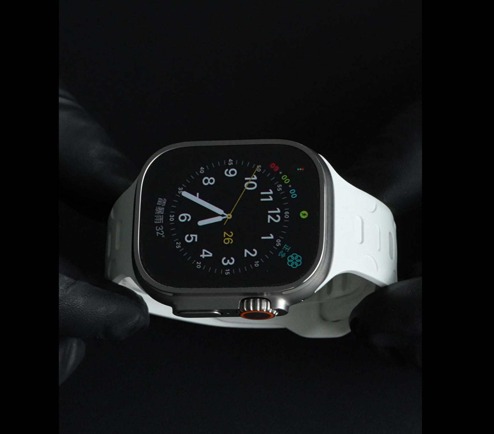 维瑞亚橡胶表带适用于苹果手表applewatch9 Ultra2 49/45/44mm
