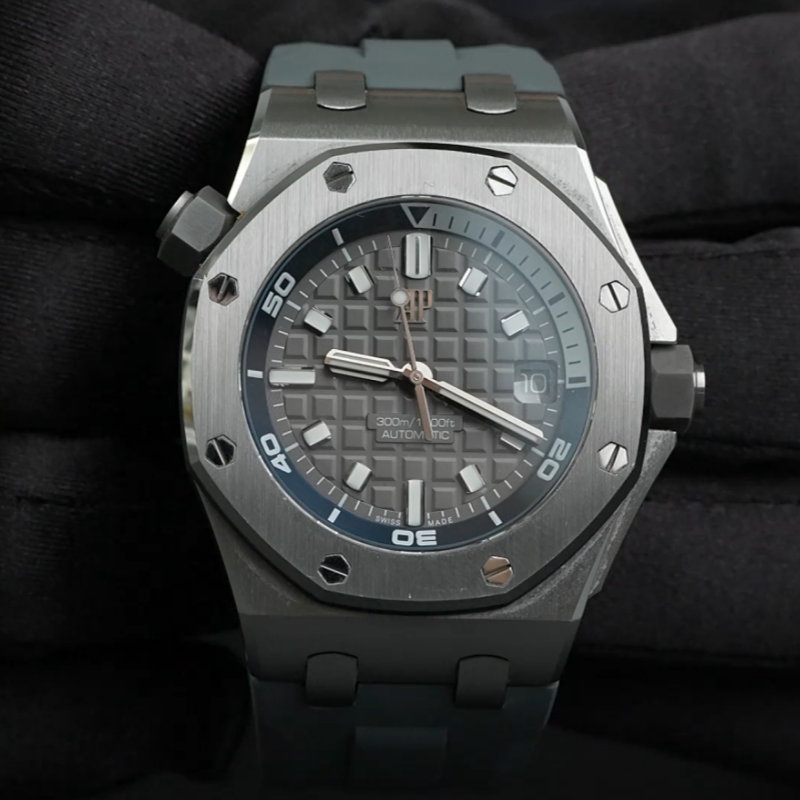 维瑞亚VAGENARI橡胶表带适用于爱彼皇家橡树离岸15720一键快拆【不含快拆头粒】