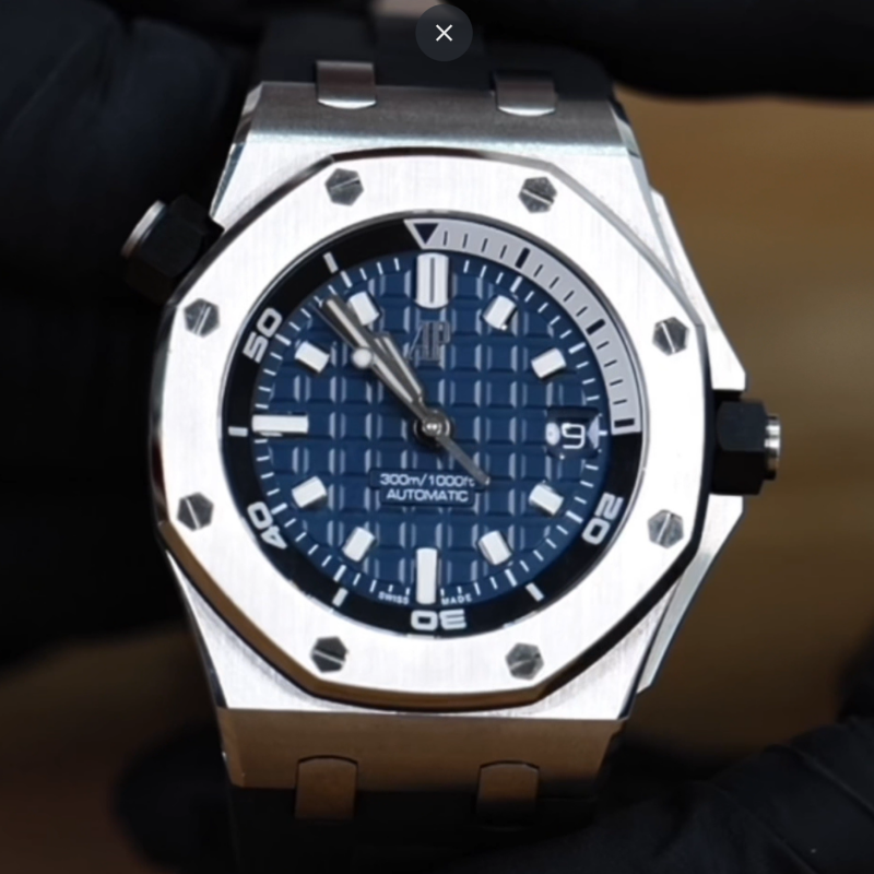 维瑞亚VAGENARI橡胶表带适用于爱彼皇家橡树离岸15720一键快拆