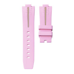 维瑞亚橡胶表带适用于沛纳海庐米诺杜尔Luna Rossa Pam1306女款