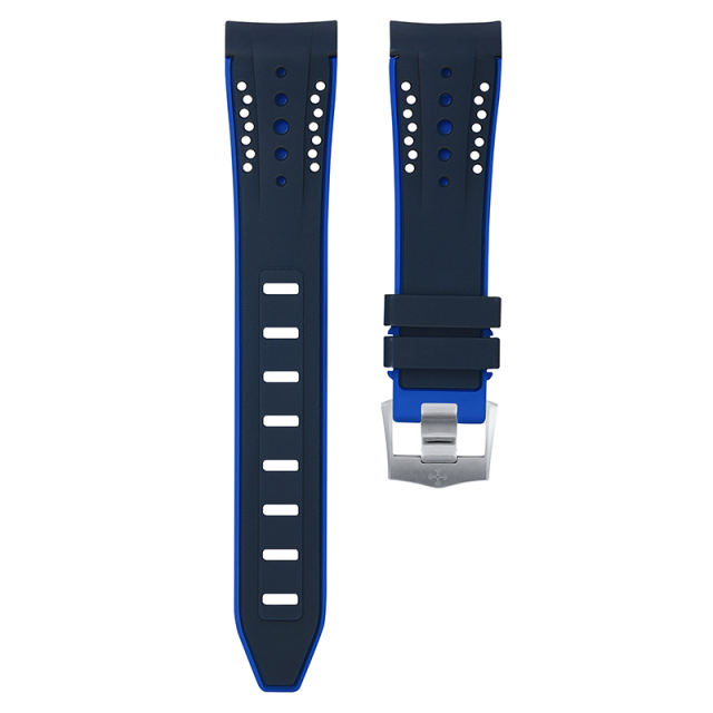 维瑞亚VAGENARI橡胶表带适用于OMEGA超霸月之暗面44.25mm（老款一代）