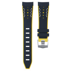 维瑞亚VAGENARI橡胶表带适用于OMEGA超霸月之暗面44.25mm（老款一代）