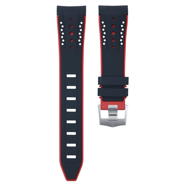 维瑞亚VAGENARI橡胶表带适用于OMEGA超霸月之暗面44.25mm（老款一代）