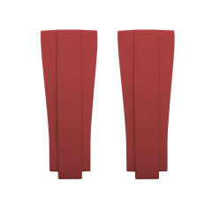 维瑞亚橡胶表带适用于新水鬼41 126613含外置22K包金头粒