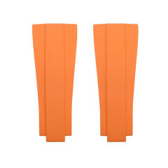 维瑞亚橡胶表带适用于新水鬼41 126613含外置22K包金头粒