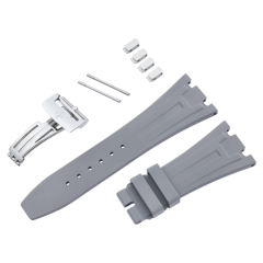 【升级版H外观设计-钢带款】- 橡胶表带适用皇家橡树41mm15400.15500.15510.26239.26331.26240