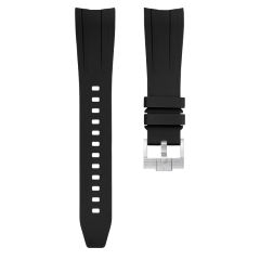 (弧形接口)Vagenari维瑞亚橡胶表带针扣款适用于劳力士纵航者42mm326934.336934.336933.336938.336935