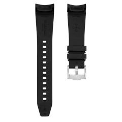 (弧形接口)Vagenari维瑞亚橡胶表带针扣款适用于劳力士纵航者42mm326934.336934.336933.336938.336935