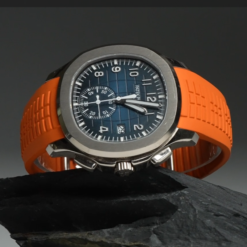 维瑞亚橡胶表带适用于百达翡丽手雷5968