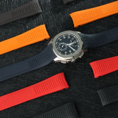 维瑞亚橡胶表带适用于百达翡丽手雷5968