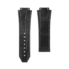 维瑞亚鳄鱼皮间橡胶表带适用于宇舶经典融合计时码表系列42/45mm表径