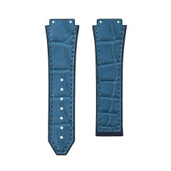 维瑞亚鳄鱼皮间橡胶表带适用于宇舶经典融合3指针系列42/45mm表径