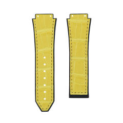 维瑞亚鳄鱼皮间橡胶表带适用于宇舶经典融合计时码表系列42/45mm表径