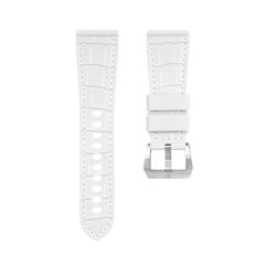 维瑞亚VAGENARI仿鳄鱼皮纹路橡胶表带适用于沛纳海Luminor 47mm