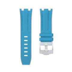 【双色】维瑞亚橡胶表带适用于皇家橡树离岸潜水 42mm 15710.15703.26703