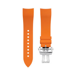 (弧形接口)Vagenari维瑞亚橡胶表带适用于宝珀五十寻5200专用款43mm