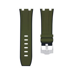 【双色】维瑞亚橡胶表带适用于皇家橡树离岸潜水 42mm 15710.15703.26703