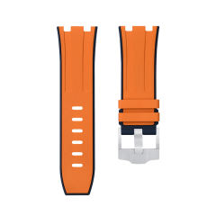 【双色】维瑞亚橡胶表带适用于皇家橡树离岸潜水 42mm 15710.15703.26703