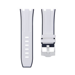 【双色】维瑞亚橡胶表带适用于皇家橡树离岸潜水 42mm 15710.15703.26703