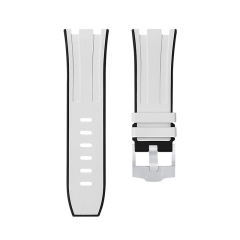 【双色】维瑞亚橡胶表带适用于皇家橡树离岸潜水 42mm 15710.15703.26703