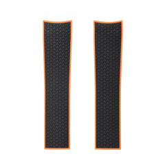 维瑞亚橡胶表带适用于浪琴康卡斯41/43mm双色胶带不含扣