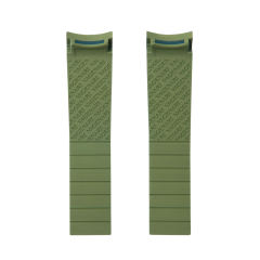 维瑞亚橡胶表带适用于浪琴康卡斯41/43mm双色胶带不含扣