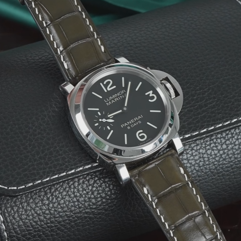 维瑞亚美洲鳄鱼皮表带适用沛纳海40/42/44/47mm