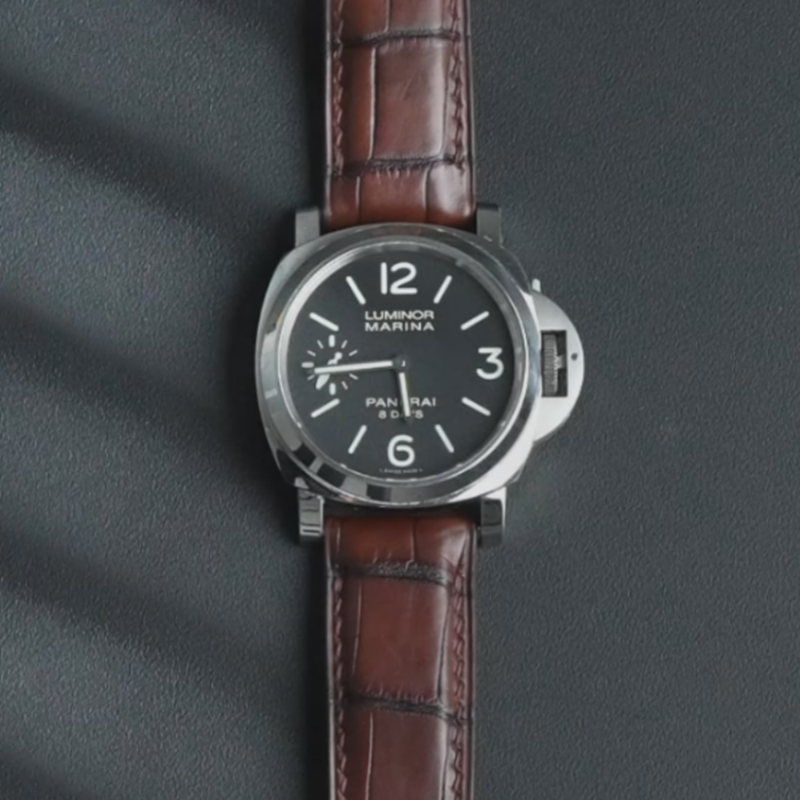 维瑞亚美洲鳄鱼皮表带适用沛纳海40/42/44/47mm