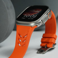 维瑞亚橡胶表带 鲨鱼腮 适用于苹果手表Apple Watch 44/45/49mm