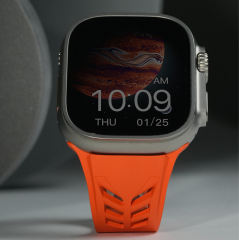 维瑞亚橡胶表带 鲨鱼腮 适用于苹果手表Apple Watch 44/45/49mm