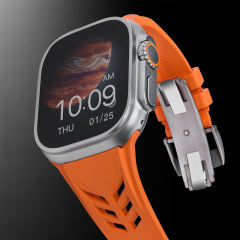 维瑞亚橡胶表带 鲨鱼腮 适用于苹果手表Apple Watch 44/45/49mm