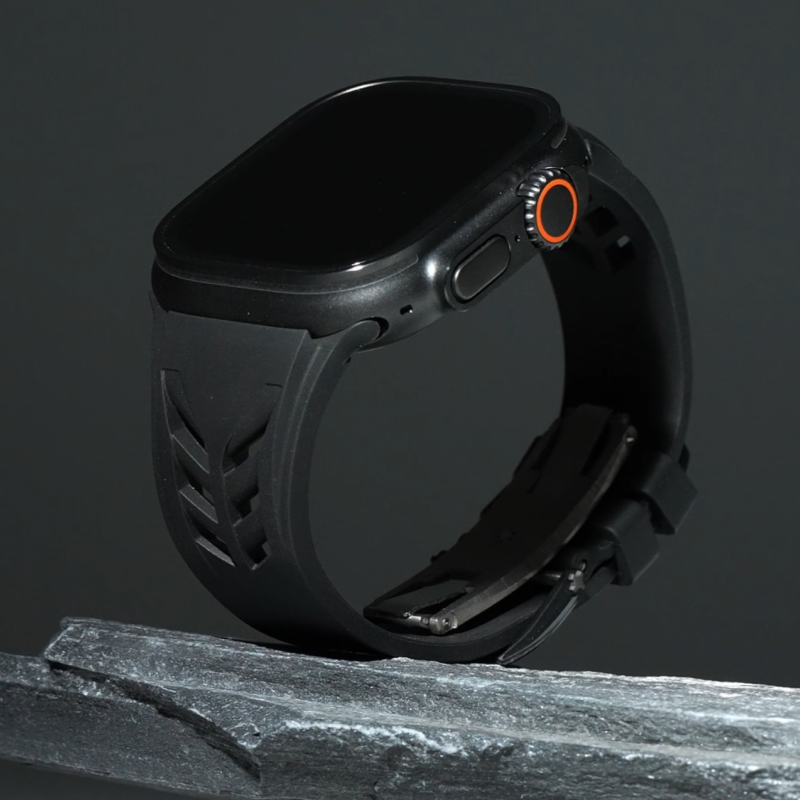 维瑞亚橡胶表带 鲨鱼腮 适用于苹果手表Apple Watch 44/45/49mm