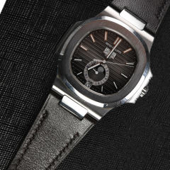 维瑞亚意大利牛皮表带适用于百达翡丽鹦鹉螺5711or.5712or.5726or.5980or铂金可配