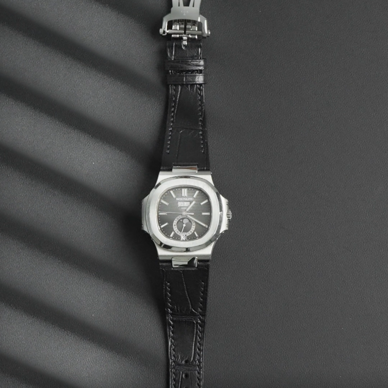 维瑞亚美洲鳄鱼皮表带适用于百达翡丽鹦鹉螺5711or.5712or.5726or.5980or铂金可配