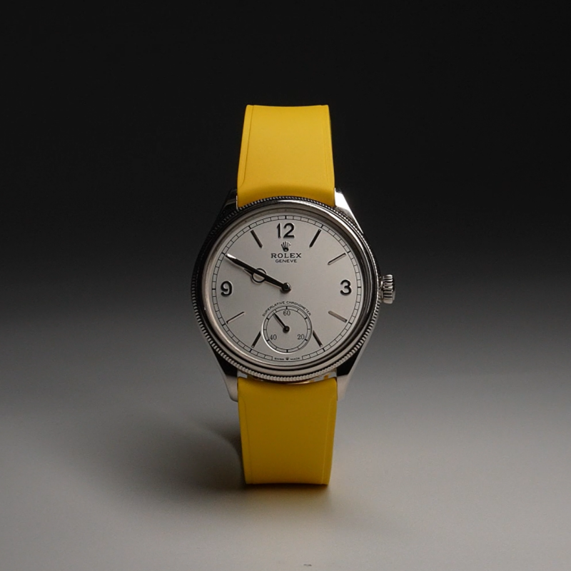 维瑞亚高端氟橡胶表带弯头通用款18 19 20 21 22 23mm手表表带