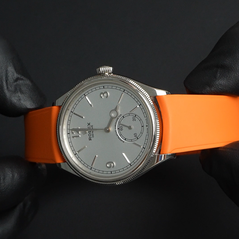 维瑞亚高端氟橡胶表带弯头通用款18 19 20 21 22 23mm手表表带