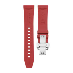 【短款】橡胶表带平头通用款搭配双按蝴蝶扣18mm 19mm (适合女士）