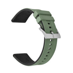 维瑞亚双色平头通用款胶带适用于宝珀五十寻5054 5200 43mm表径