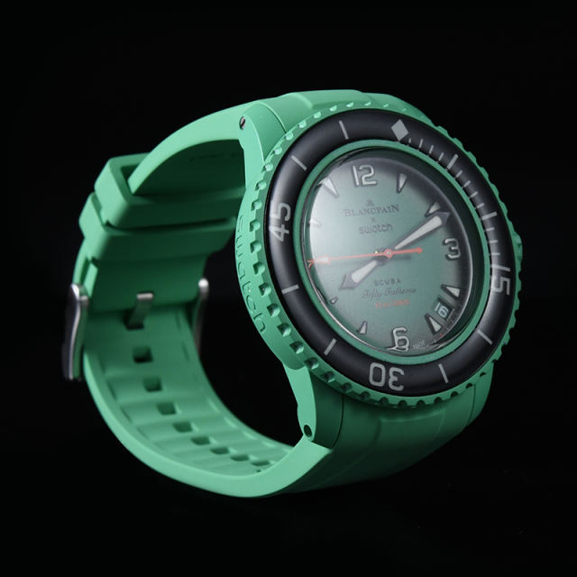 维瑞亚橡胶表带适用于BlancpainXSwatch联名42.3mm